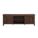 Modern Farmhouse 2 Door Grooved 70" TV Stand For 85" TVs