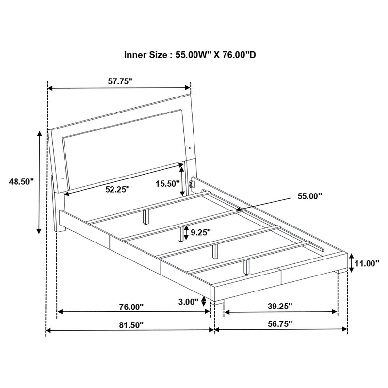 Dulcey - Bedroom Set With LED Lighting
