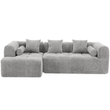 Sectional Free Combined Sofa With 2 Side Pockets