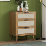 3 Drawer Cabinet, Suitable For Bedroom, Living Room, Study - Walnut