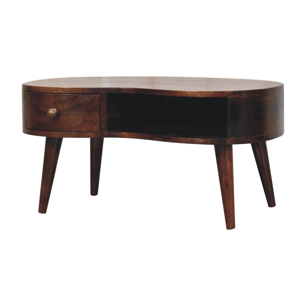Wave Coffee Table With 1 Drawer