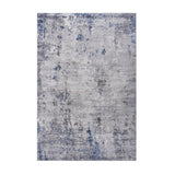 Marfi - 8' X 10' Abstract Area Rug - Silver / Blue