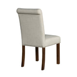 Dining Chair With Nailhead Trim (Set of 2) - Beige