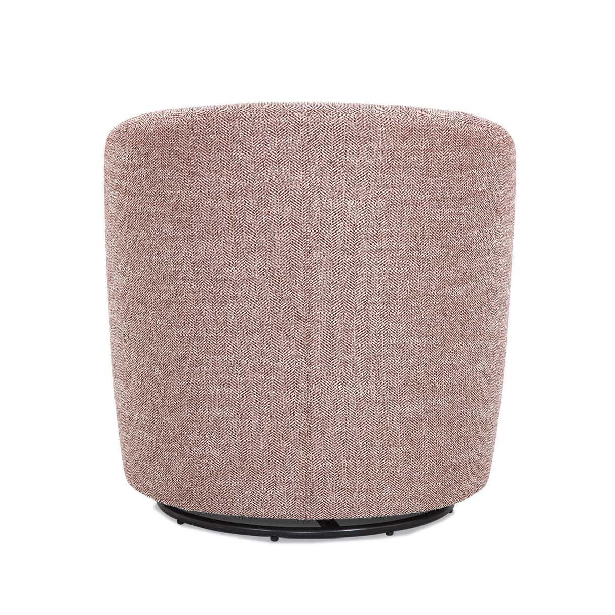 Lainey Henna - Swivel Barrel Chair Polyester Fabric - Red