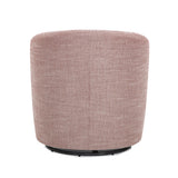 Lainey Henna - Swivel Barrel Chair Polyester Fabric - Red