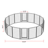 Heavy Duty Metal Playpen With Door, Dog Fence Pet Exercise Pen For Outdoor, Indoor