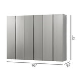 Nova - Series Garage Cabinet Set D, 3 Piece, Soft Closing, Wall Mounted - Metallic Gray
