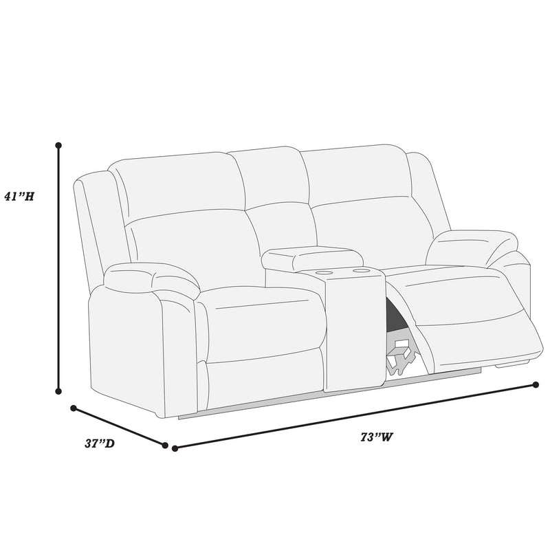 Motion Loveseat With Console