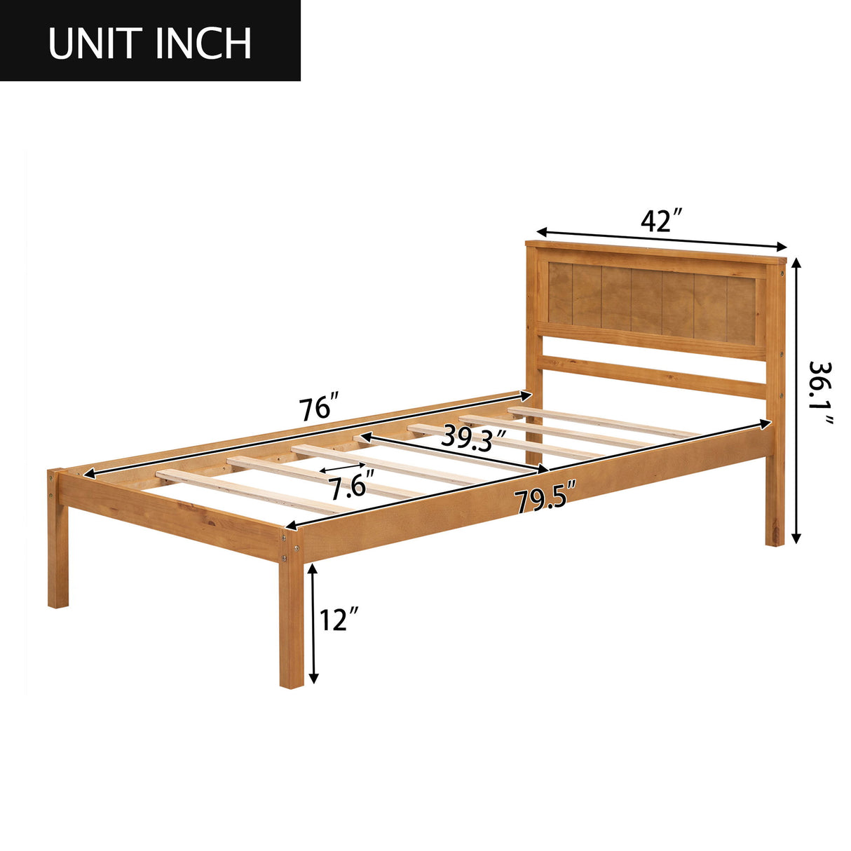 Platform Bed Frame With Headboard