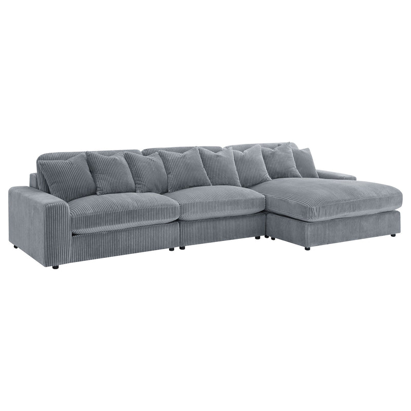 Cassidy - Upholstered Sectional Sofa With Reversible Cushions