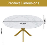 Round Dining Table With Extendable Blades, X Base