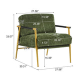 Modern Accent Chair With Plush Cushions, Cozy Seating