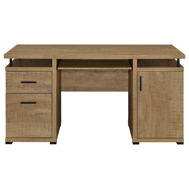 Swan - 2 Drawer Computer Desk - Mango Color