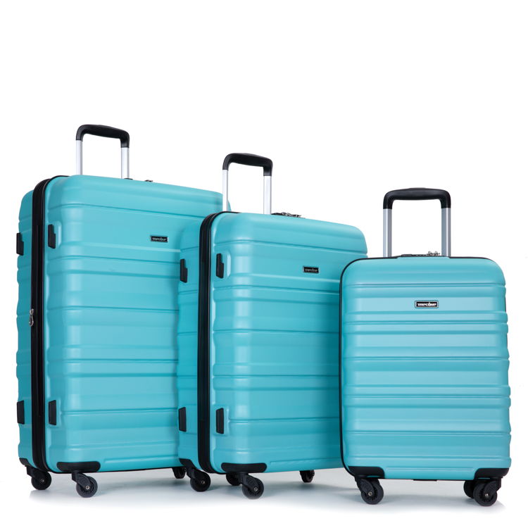 Expandable 3 Piece Luggage Sets Lightweight & Durable Suitcase, Spinner Wheels, Tsa Lock
