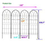 Metal Garden Trellis Rustproof Trellis For Climbing Plant, Outdoor Flower Support