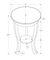 Accent End Table, 2 Tier, Traditional - Walnut