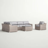 Stylish Sofa Seating Group With Cushions Perfect For Outdoor Gatherings