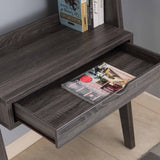 Ladder Desk Two Tone, Home Office Study Desk With Drawer And Two Shelves