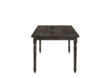 Claudia II - Weathered 7 Pieces Dining Room Set - Gray