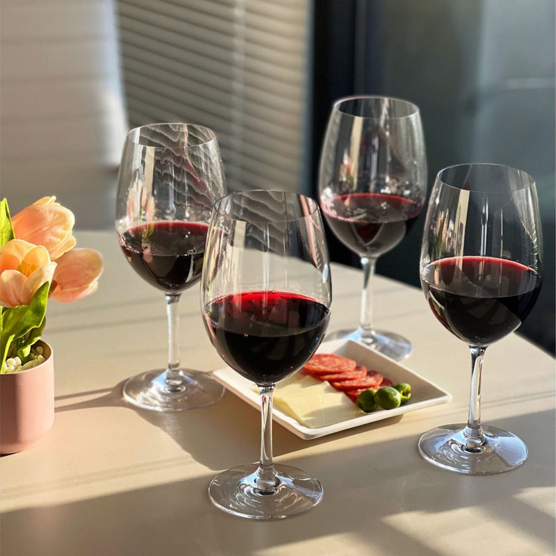 Tritan Hammer - Leadingware Plastic Wine Glasses (Set of 4), Unbreakable, Bpa Free, 20Oz - Clear