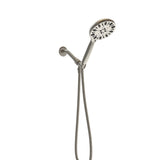 Multi Function Adjustable Hand Shower 7 Function Hand Shower, Wall Mounted - Brushed Nickel
