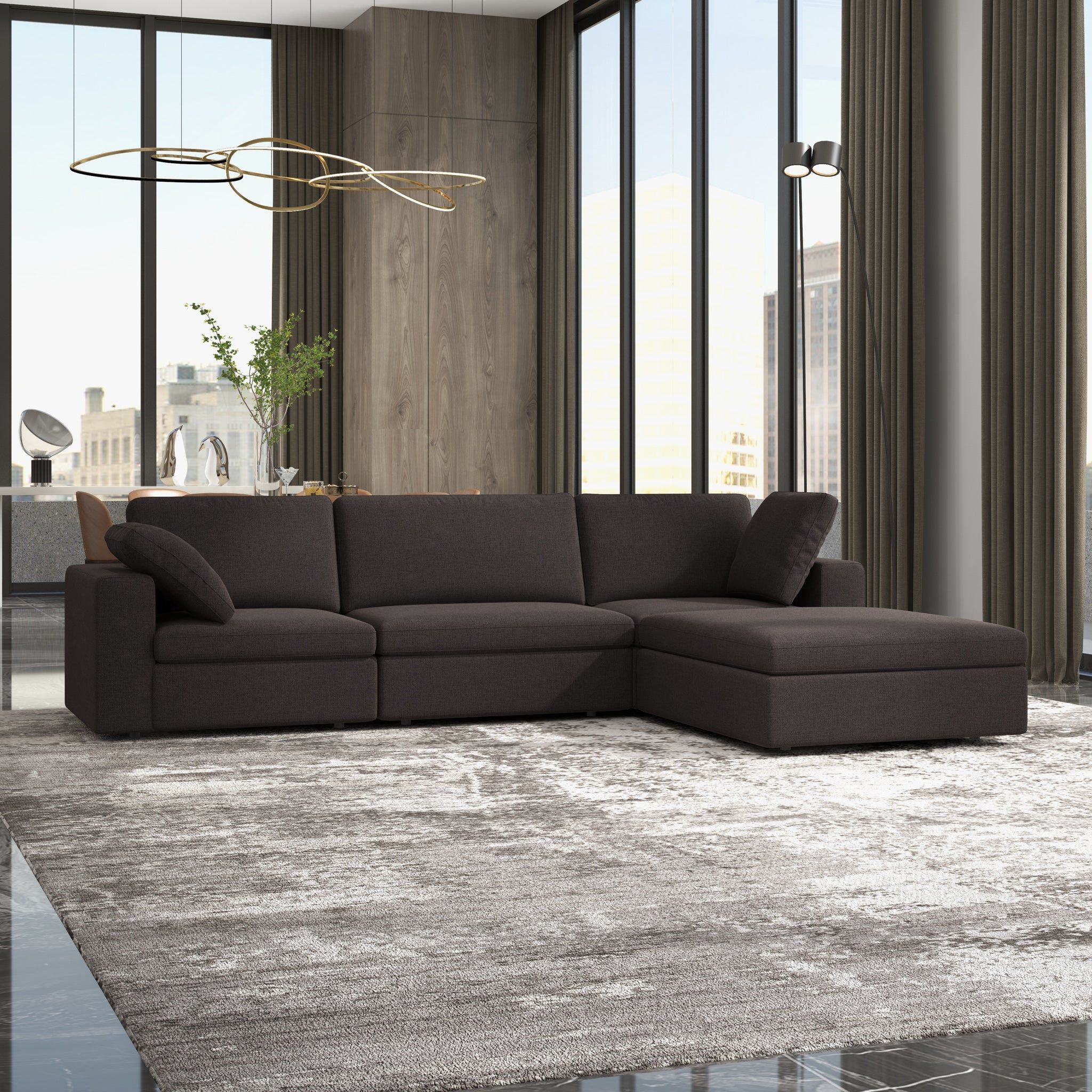 Ashcroft Furniture Cecilia Sectional - Thumbnail 3