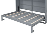 Murphy Modern Bed With Top Cabinets For Space Saving And Comfort