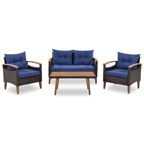 4 Piece Garden Furniture, Patio Seating Set