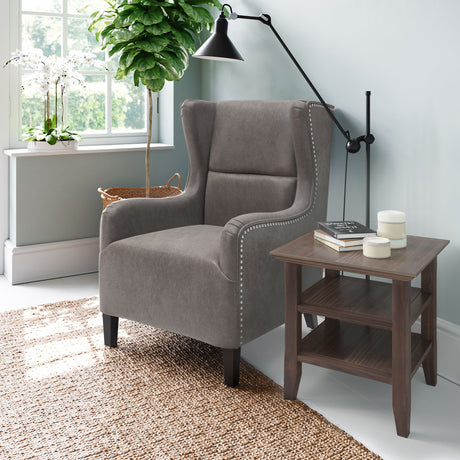Acadian - End Table - Warm Walnut Brown