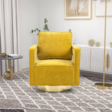 Swivel Accent Open Back Chair Modern Comfy Sofa Chair With Base