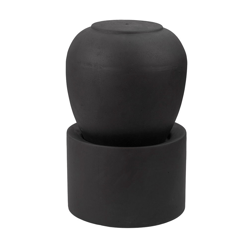 Heavy Outdoor Cement Fountain Antique, Cute Unique Urn Design Water Feature For Home Garden