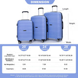 3 Piece Set Hardshell Suitcase Spinner Wheels