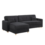 Thomas - 99.5" Convertible Sleeper Sectional Sofa with Reversible Chaise and Storage