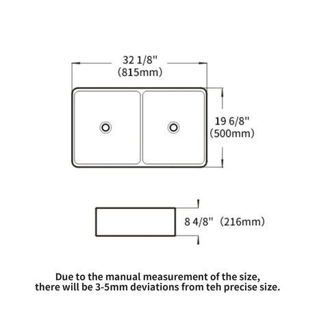 Double Bowl Apron Front Kitchen Sink 32", Sturdy And With Scratch Resistant - White