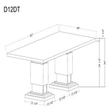 Stacey - Dining Table Set - Black / White
