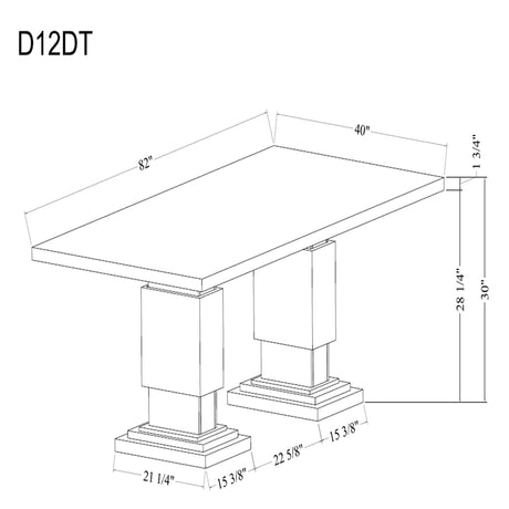 Stacey - Dining Table Set - Black / White