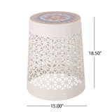 Cranbrook - Side Table With Tile Mosaic Top