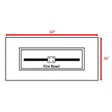 Propane / Natural Gas Outdoor Fire Pit Table - Charcoal
