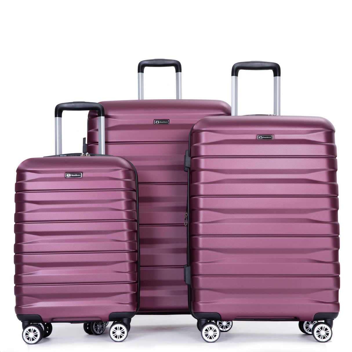 3 Piece Luggage Sets Lightweight & Durable Expandable Suitcase With Two Hooks