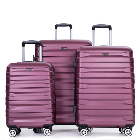 3 Piece Luggage Sets Lightweight & Durable Expandable Suitcase With Two Hooks