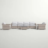 Stylish Sofa Seating Group With Cushions Perfect For Outdoor Gatherings