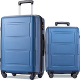 Expanable Spinner Wheel 2 Piece Luggage Set ABS Lightweight Suitcase With Tsa Lock 20" / 28"