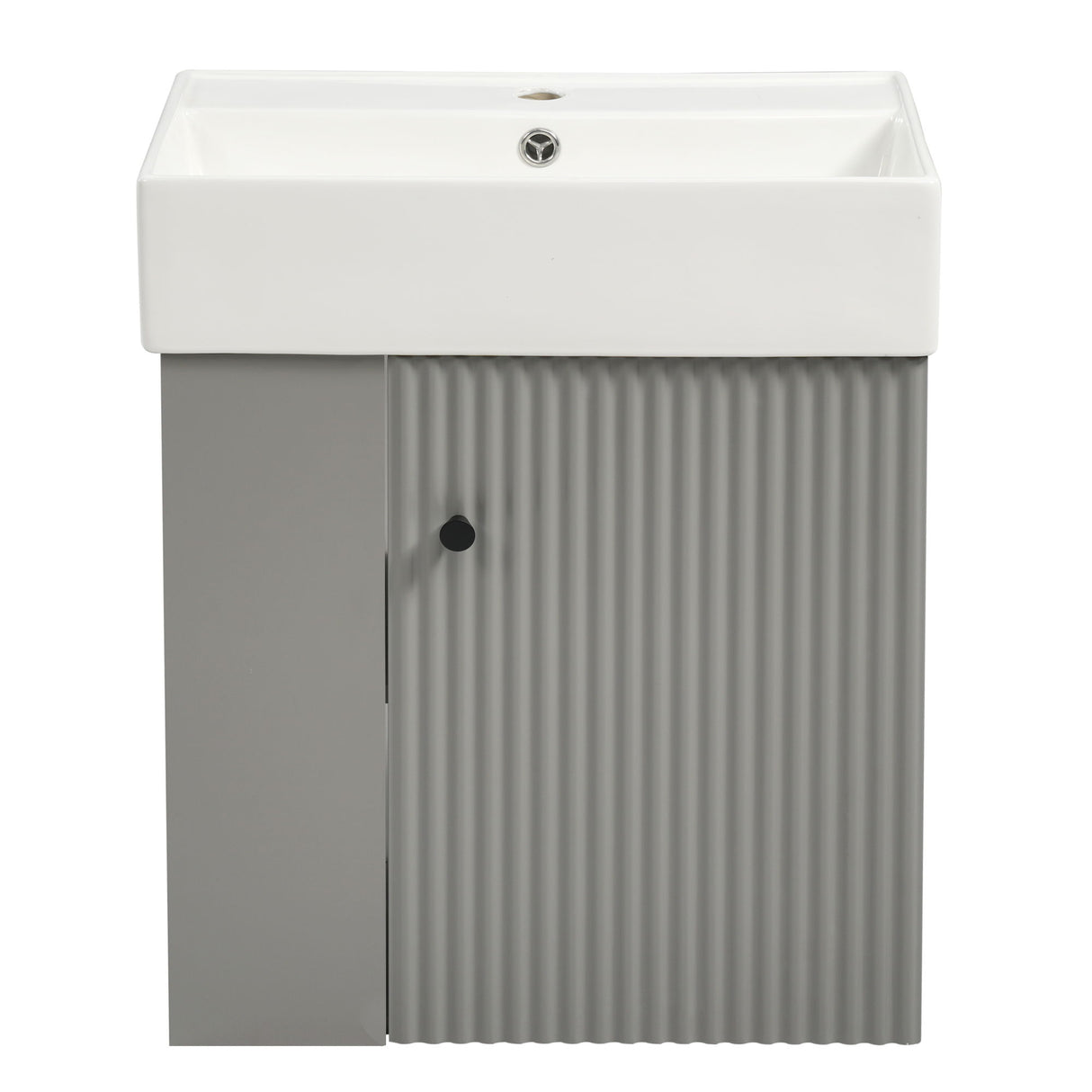 Modern Floating Bathroom Vanity With Ceramic Basin Perfect For Small Bathrooms