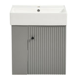 Modern Floating Bathroom Vanity With Ceramic Basin Perfect For Small Bathrooms