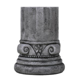 Outdoor End Table, Round Side Table For Patio And Garden - Antique Grey