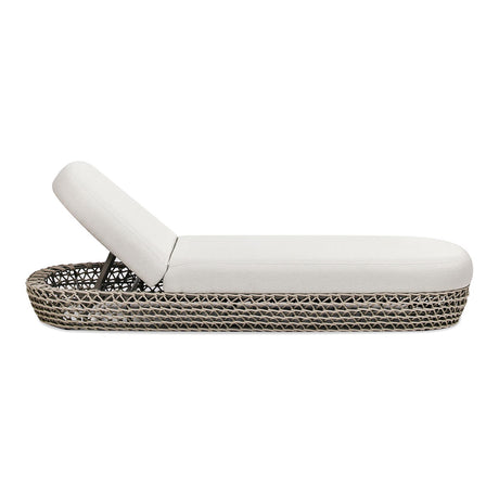 Willow - Sunbrella Upholstered Patio Lounger - Wheat Beige