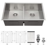 Modern Double Bowl Undermount Sink Design With 10" Deep Basins