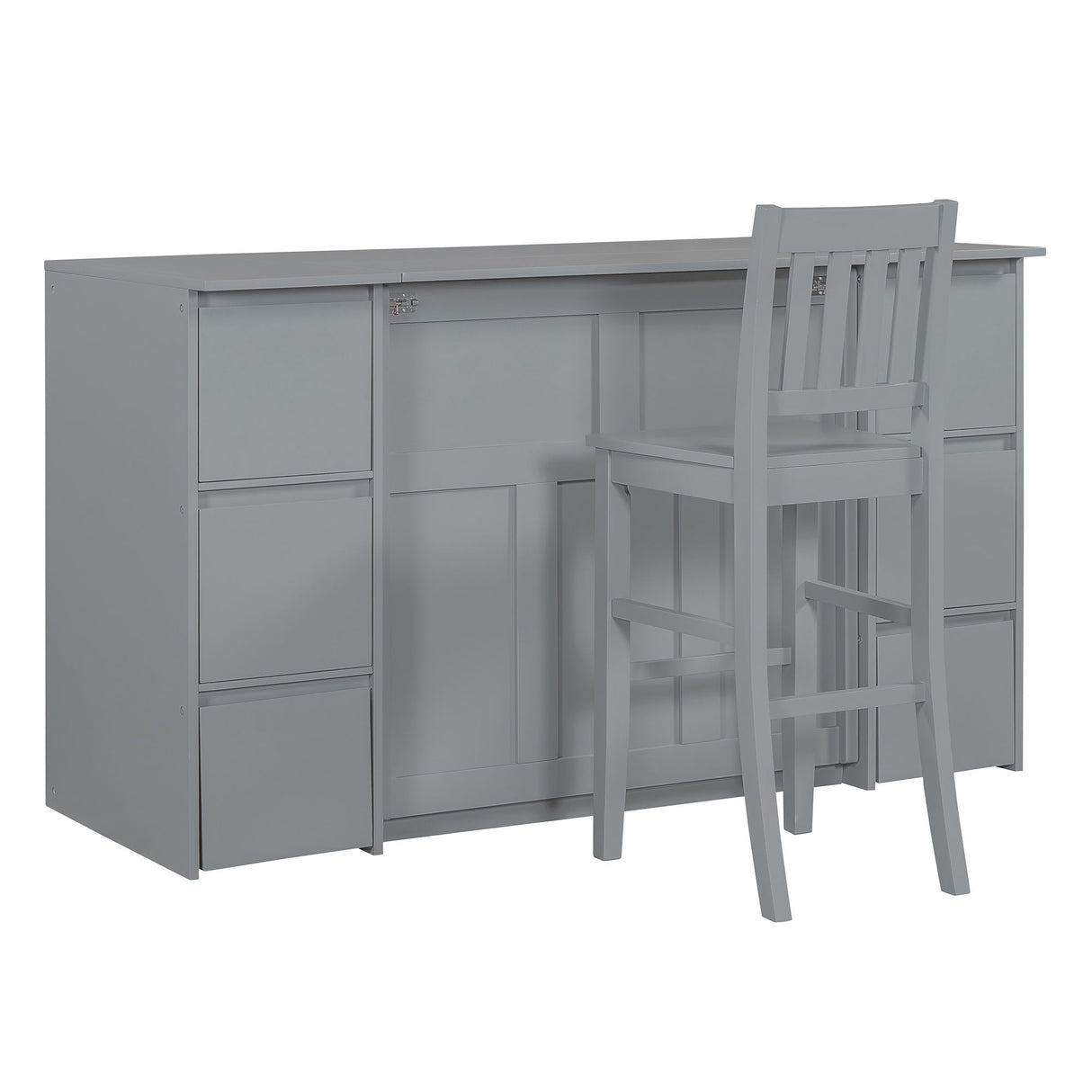 Murphy Bed With Drawers, Cabinets, And USB Ports