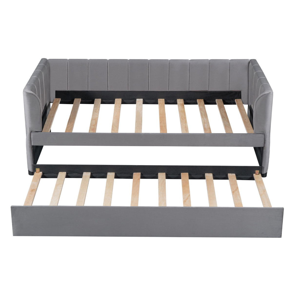Upholstered Daybed With Ergonomic Design Backrest