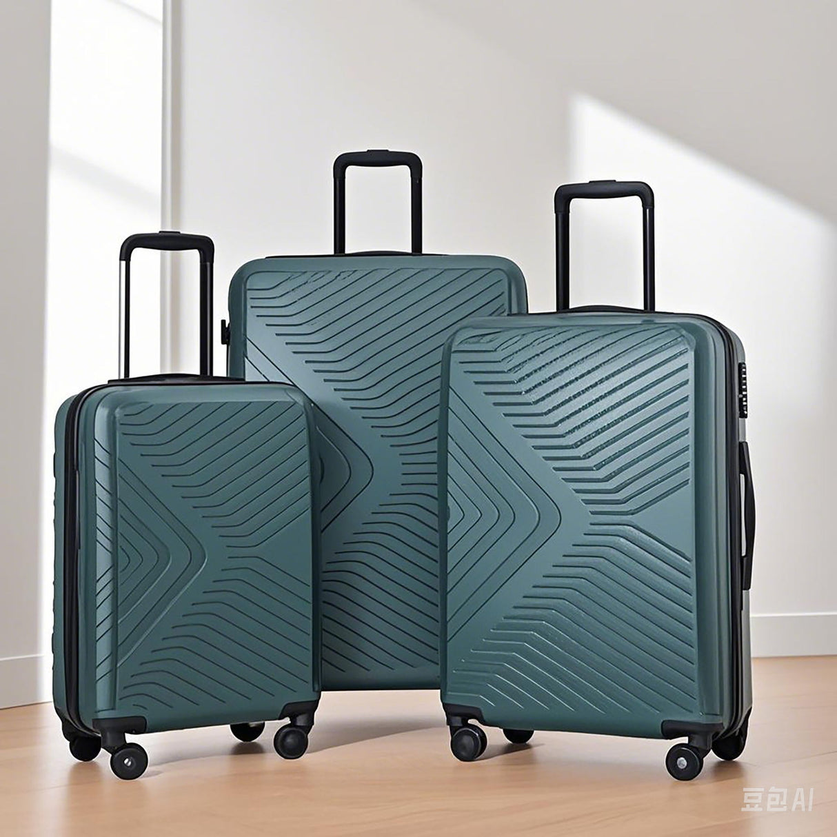 3 Piece Luggage Sets Lightweight Suitcase With Two Hooks, Spinner Wheels, Tsa Lock, Durable Hard Shell